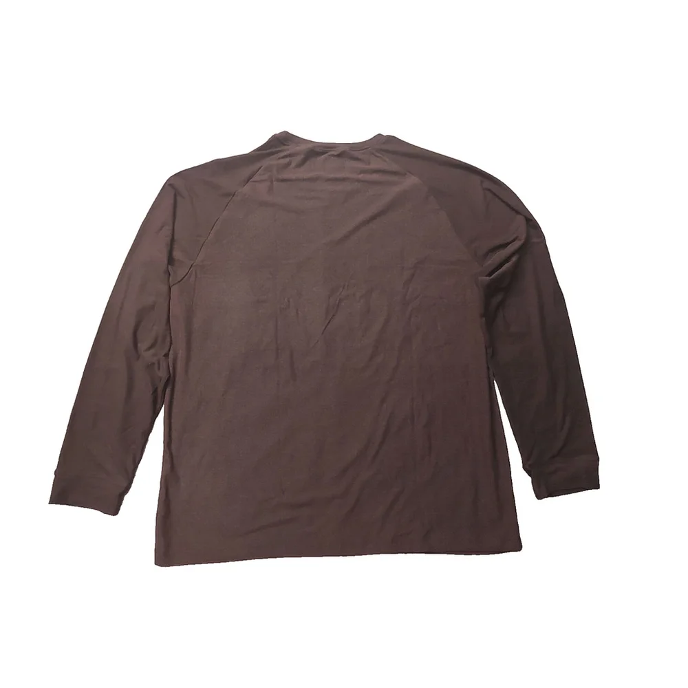 32 Degrees Mens Heat Raglan Sleeve Sleep Shirt Plum XL